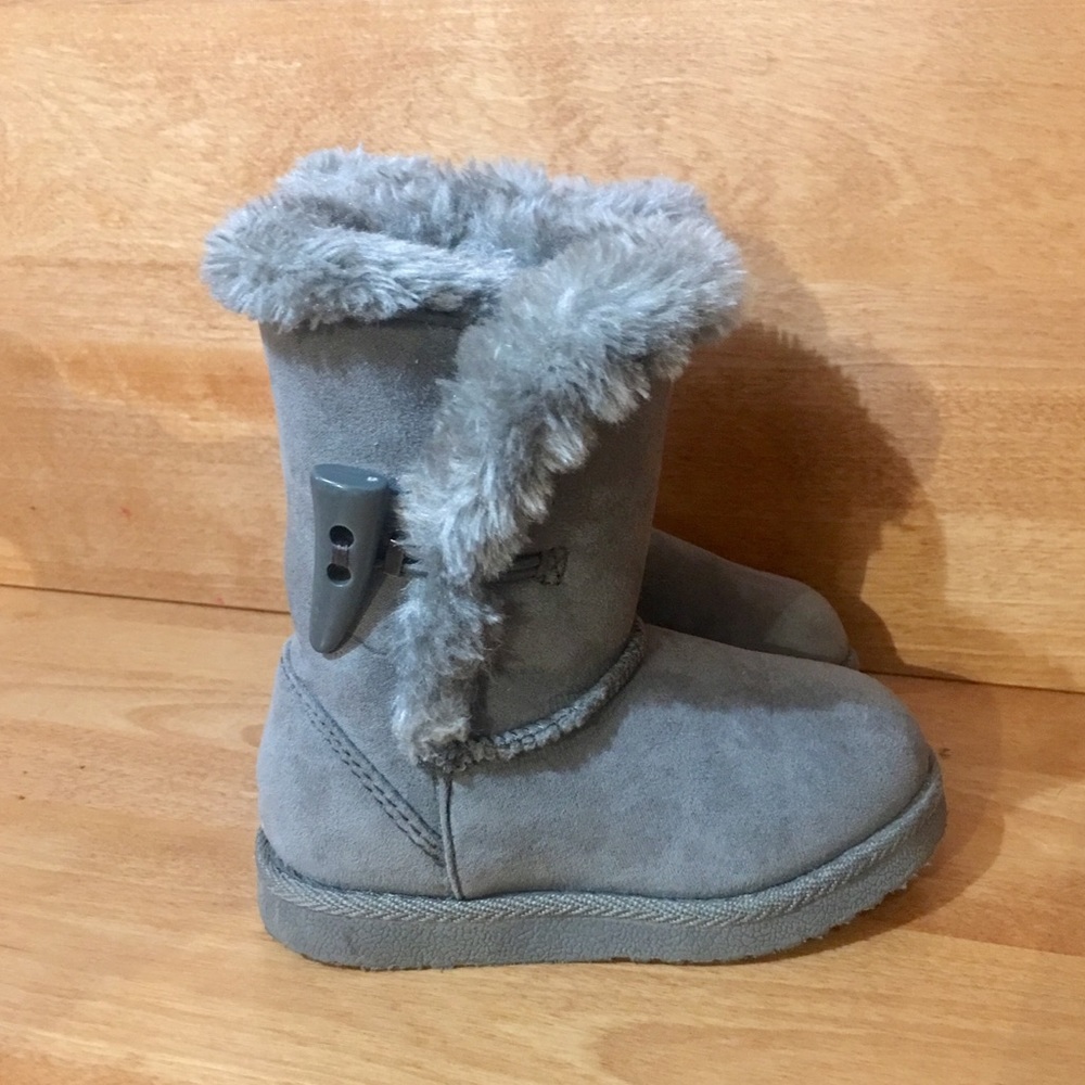 Gray Winter Toddler Boots Target Brand Sz 7